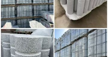 濮阳 芝麻白花岗岩挡车柱、隔离柱多少钱