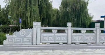 濮阳 芝麻灰桥栏杆、河道栏杆安装效果
