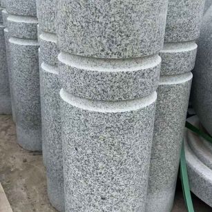 濮阳 芝麻白花岗岩挡车柱、隔离柱多少钱