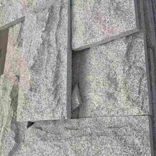 濮阳 芝麻白自然面花岗岩成品板