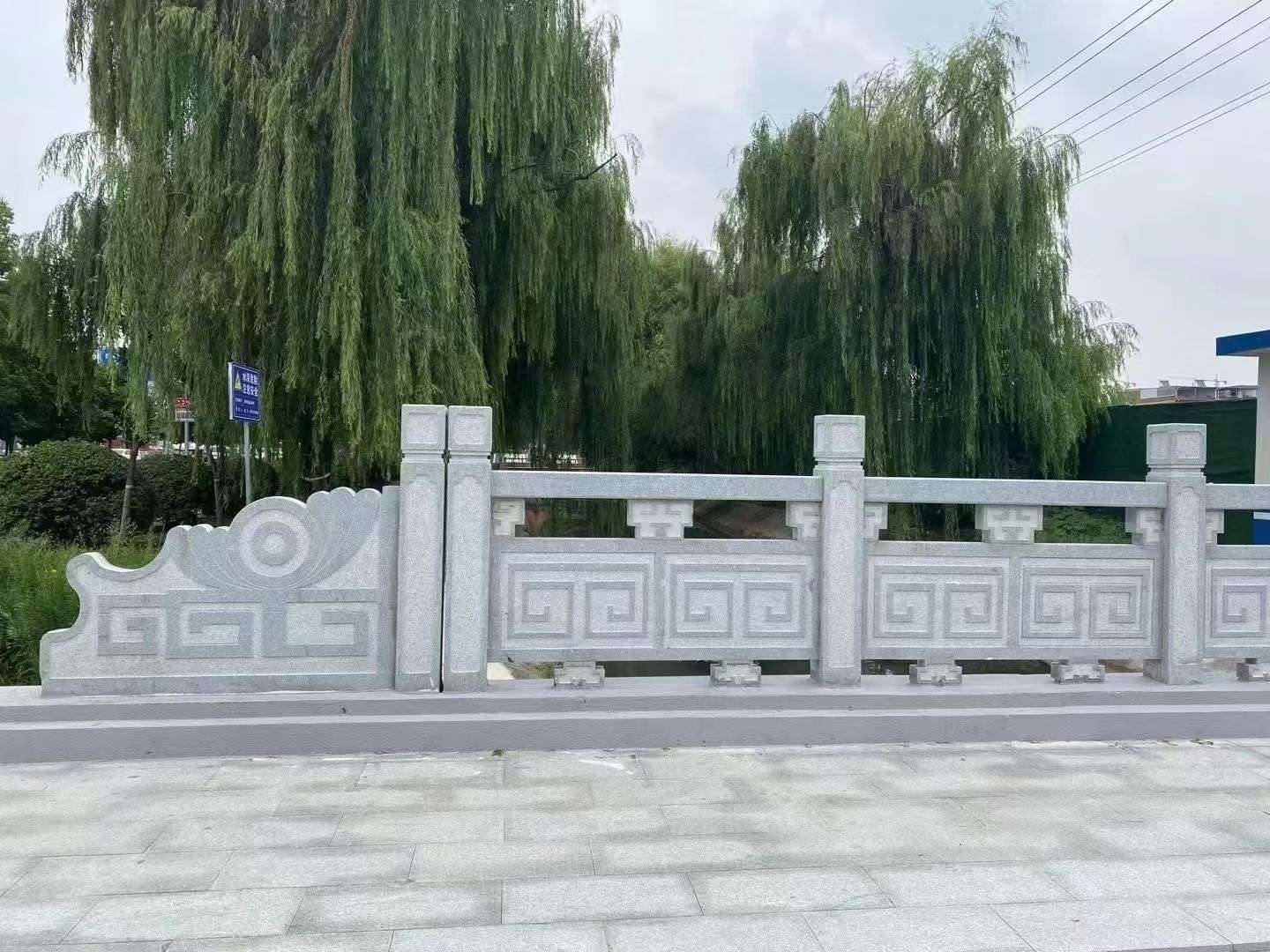濮阳 芝麻灰桥栏杆、河道栏杆安装效果