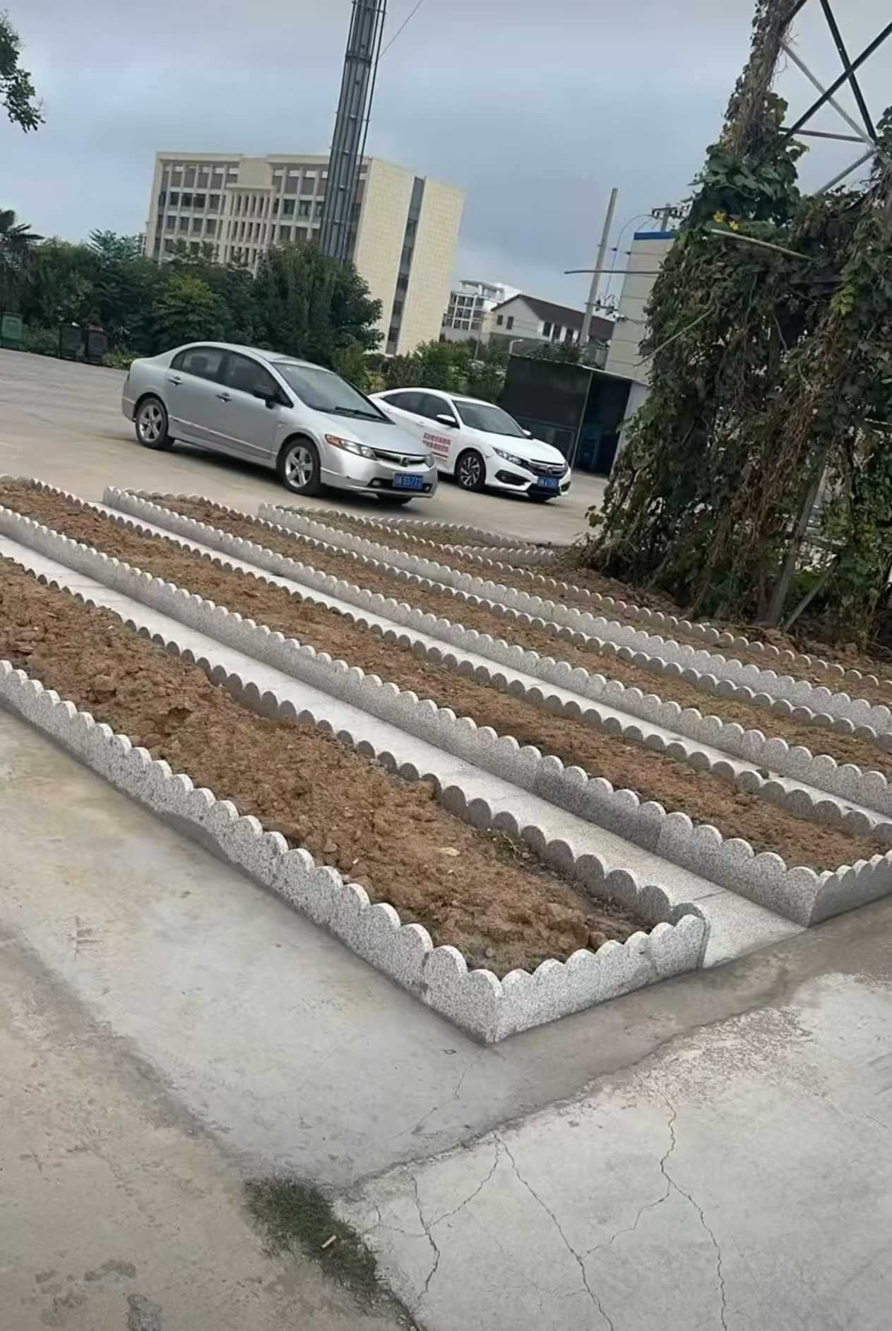 濮阳 花边石、花围石、花园石安装效果