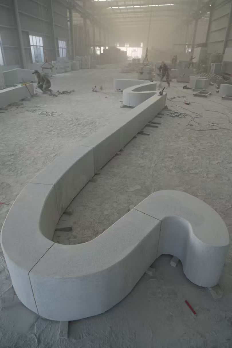 濮阳 花岗岩整石坐凳拼装