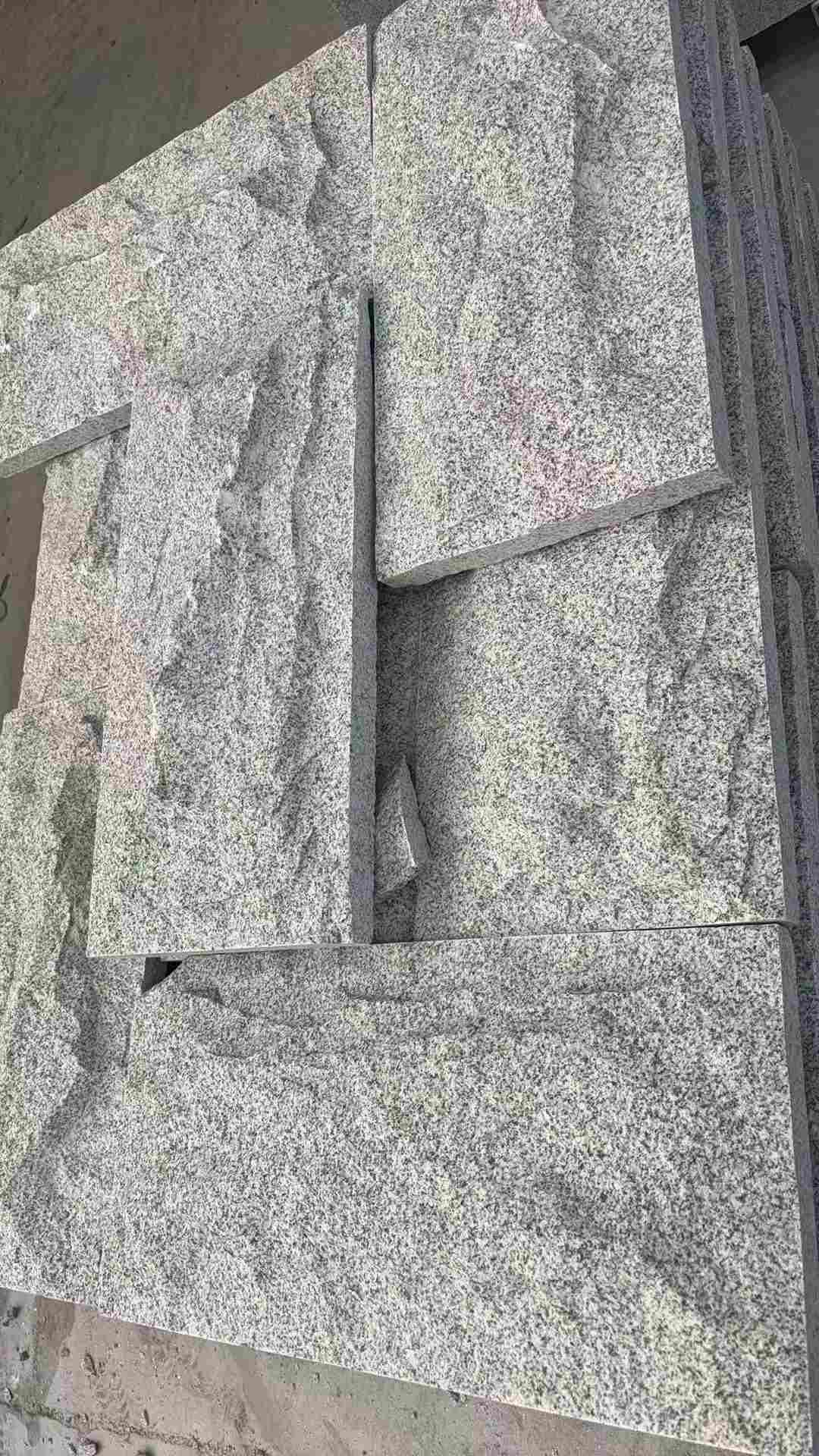 濮阳 芝麻白自然面花岗岩成品板